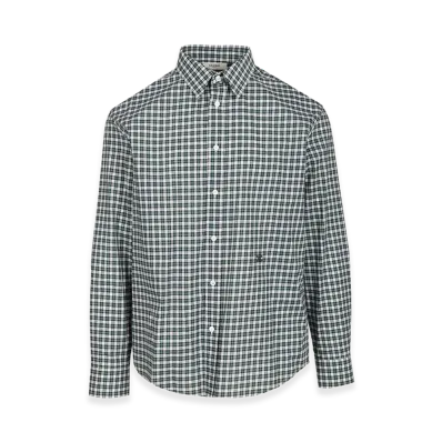 CELINE Relaxed Shirt Tartan Cotton "Green"