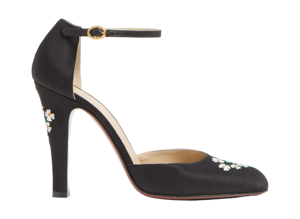 Valentino Garavani Women's Black Fabric Hi Dolly Pumps "Black"