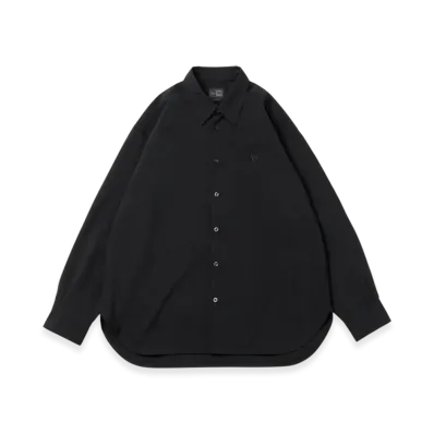 NEW ERA Black Label FW25 Long Sleeve Wool Shirt "Black"