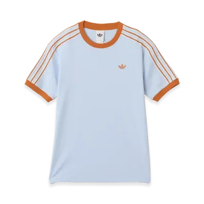 adidas Women's Summer Glow Advanced Three Stripes T-Shirt "Light Blue"