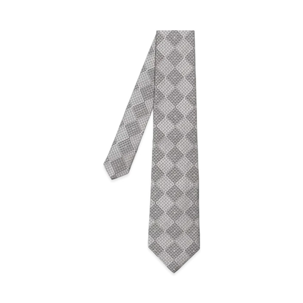 Paul Smith Geometric Check Tie "Brown"