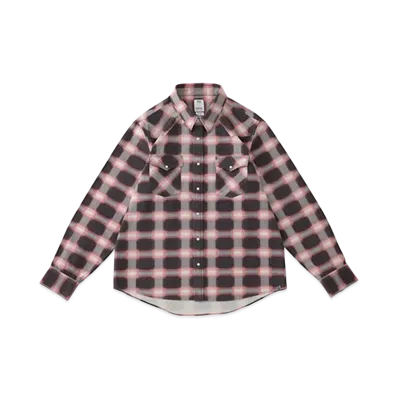 visvim BANDITO KHADI CHECK L/S "Red"
