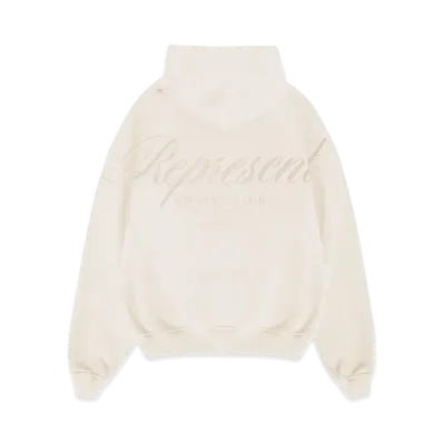 REPRESENT x Ounass Owners Club Script Hoodie "Island Fossil"