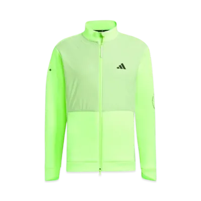 adidas Cardboard Knit Fabric Mix Full Zip Jacket "Lucid Lemon"