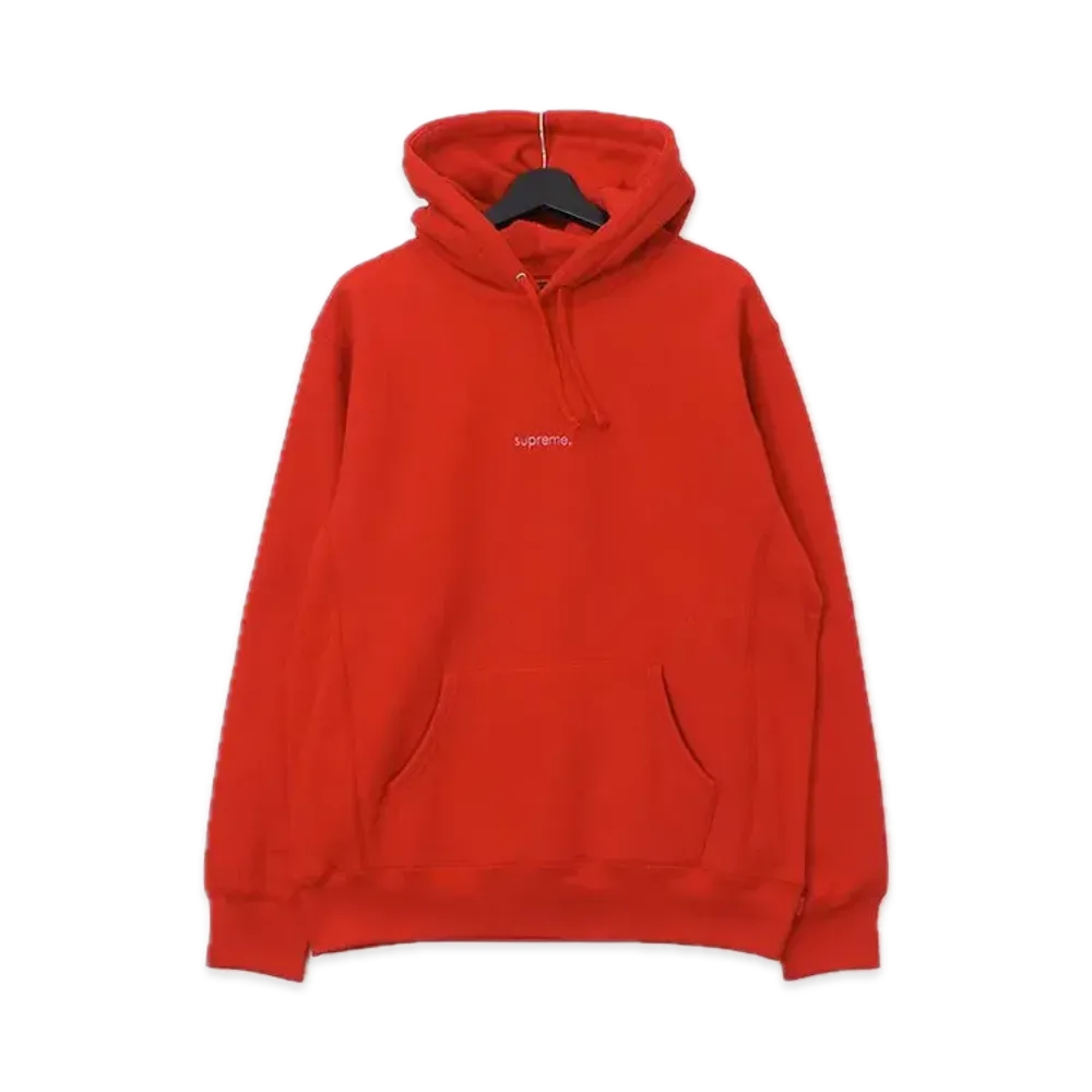 Supreme Trademark Hooded Sweatshirt "Red"