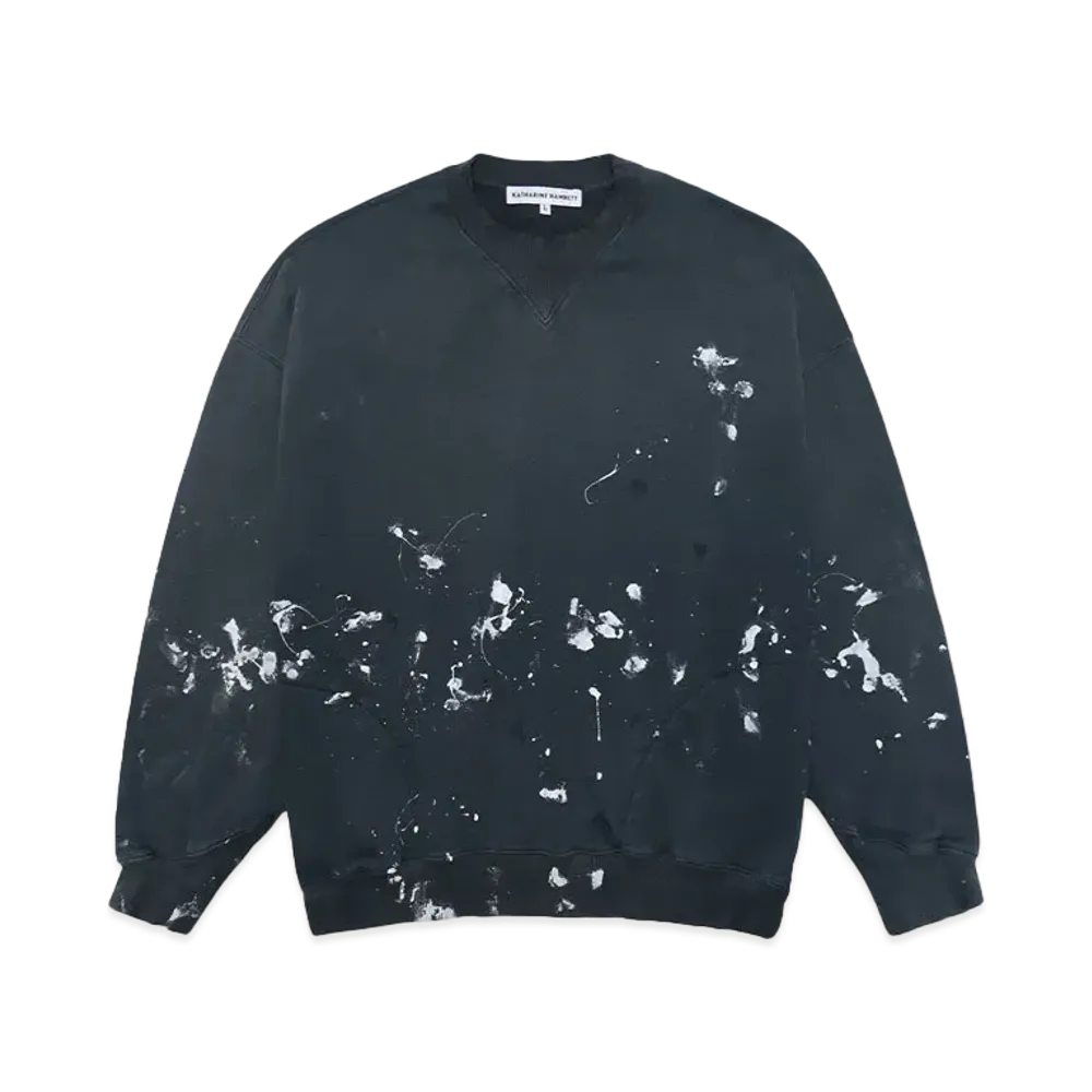 KATHARINE HAMNETT VINTAGE SWEAT BIGSIZED PULLOVER "D.GREEN"