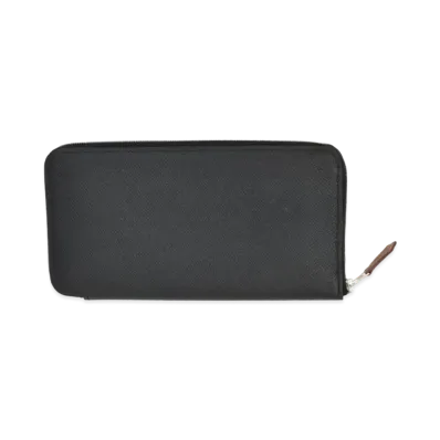 Hermes Azap Silk In Long Veau Epsom "Noir/Bleu Brume/Silver"