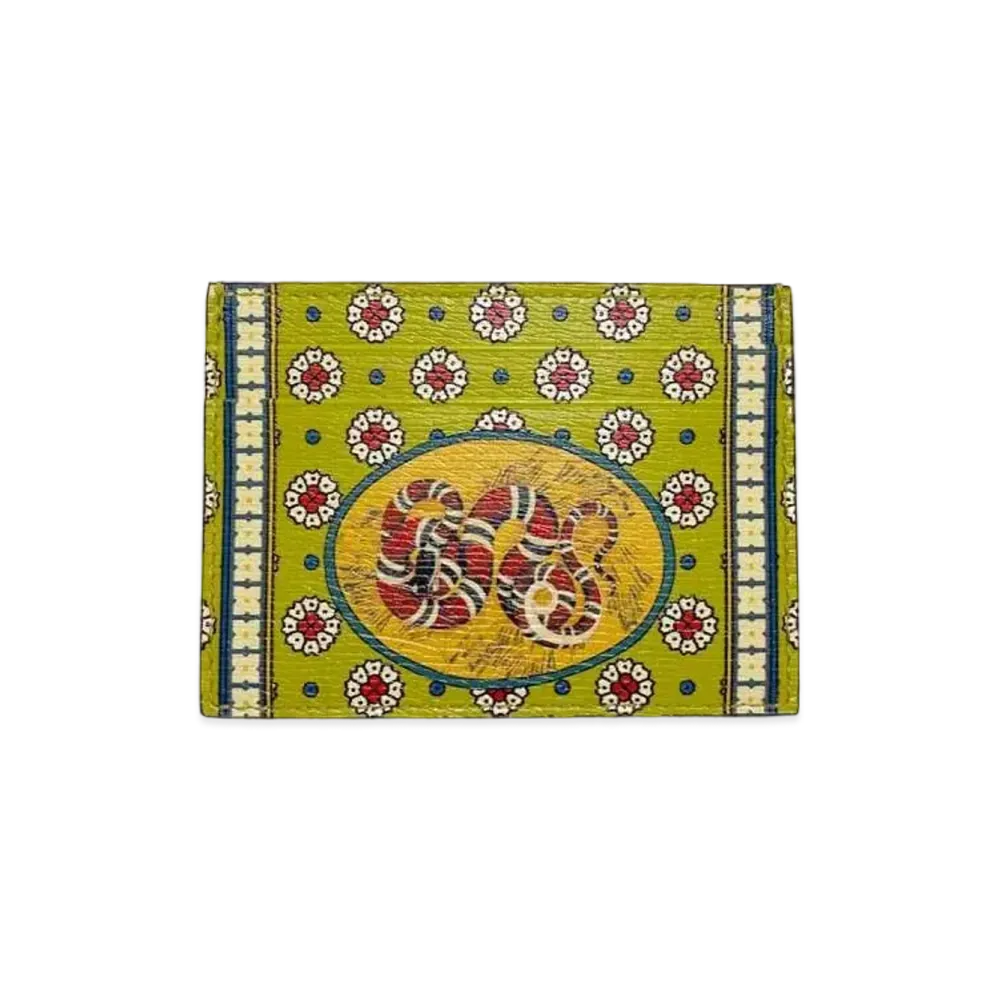 GUCCI Garden Snake Bat Card Case "Multi"