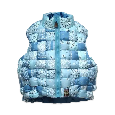 KAPITAL BANDANA TRANSCRIPTION NYLON KEEL WEAVING VEST "Sax"