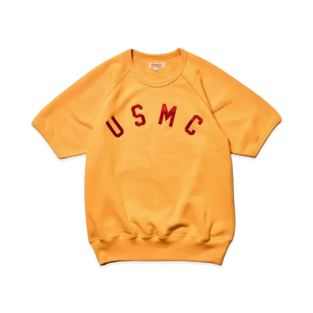 THE REAL McCOY'S Military S/S Sweatshirt / Usmc "Yellow"