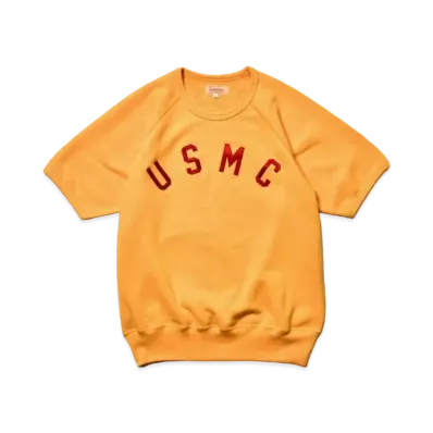 THE REAL McCOY'S Military S/S Sweatshirt / Usmc "Yellow"