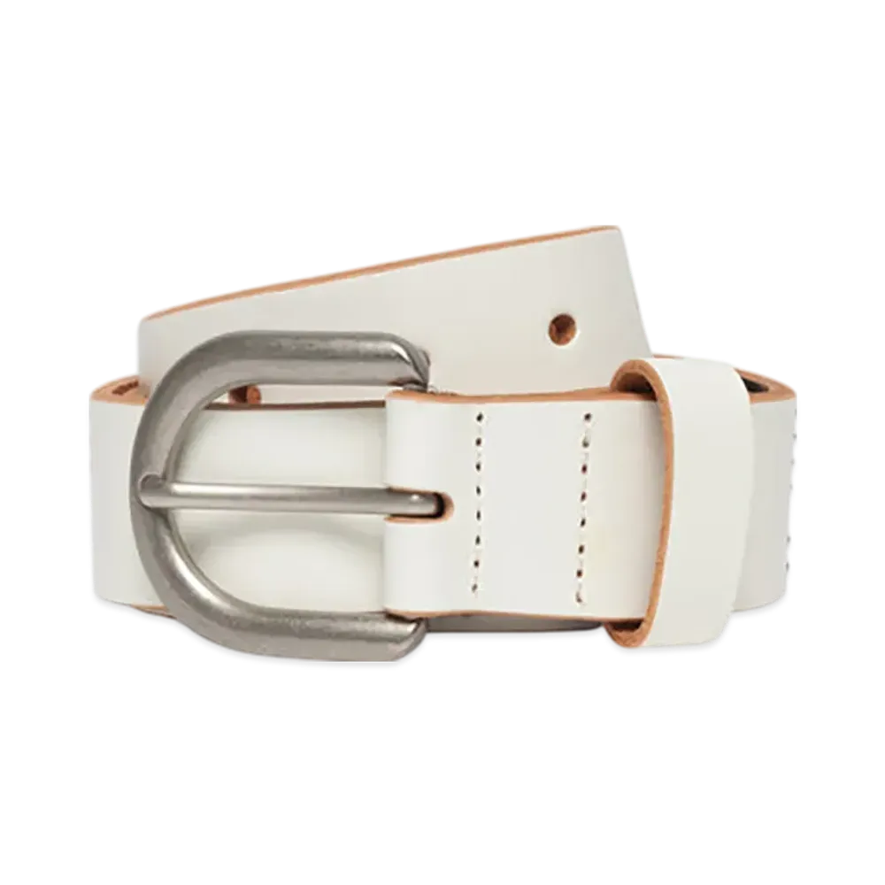 Stussy Stud Letter Belt "Bone"