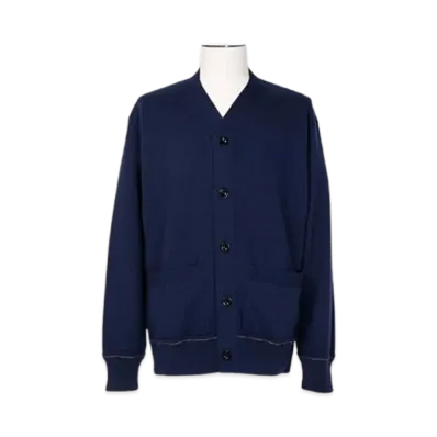 sacai S Cashmere Knit Cardigan "Navy"