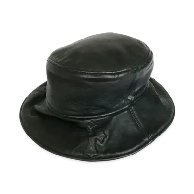 Chrome Hearts Leather Backet Hat "Black"