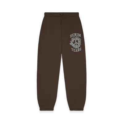DENIM TEARS Denim University Sweatpants "Brown"