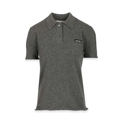 MIU MIU Women's Polo "Slate/Black"