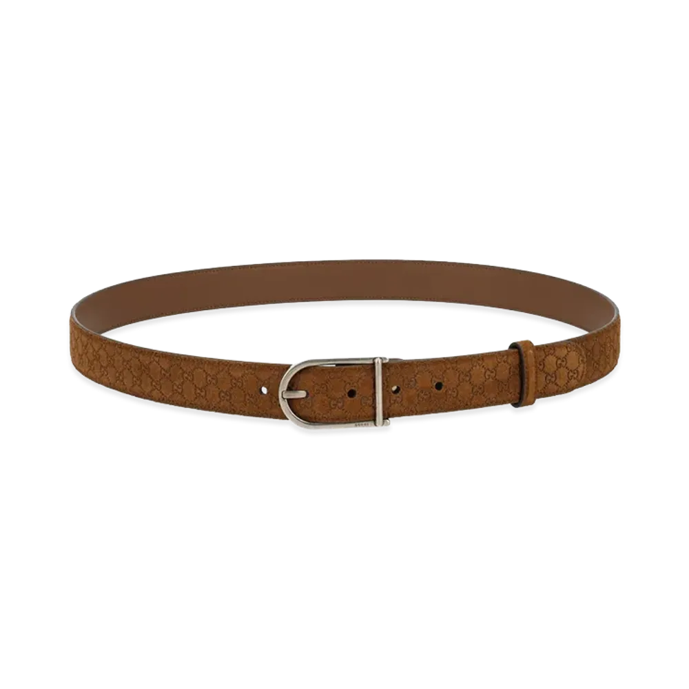 GUCCI Reversible Leather Belt "Brown"