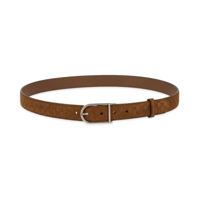 GUCCI Reversible Leather Belt "Brown"