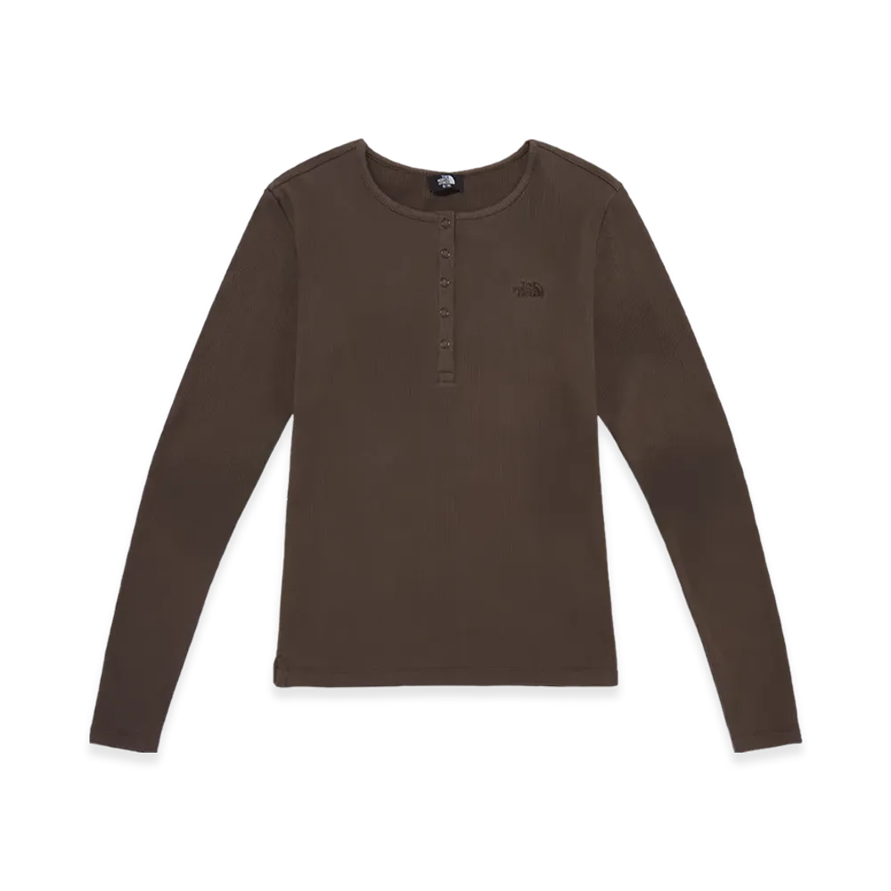 The North Face Verdi L/S Roundneck T-Shirt (W) "Brown"