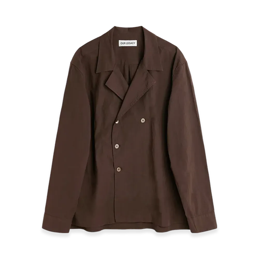 OUR LEGACY Duo Shirt "Hefty Brown Coarse Poplin"