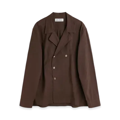 OUR LEGACY Duo Shirt "Hefty Brown Coarse Poplin"