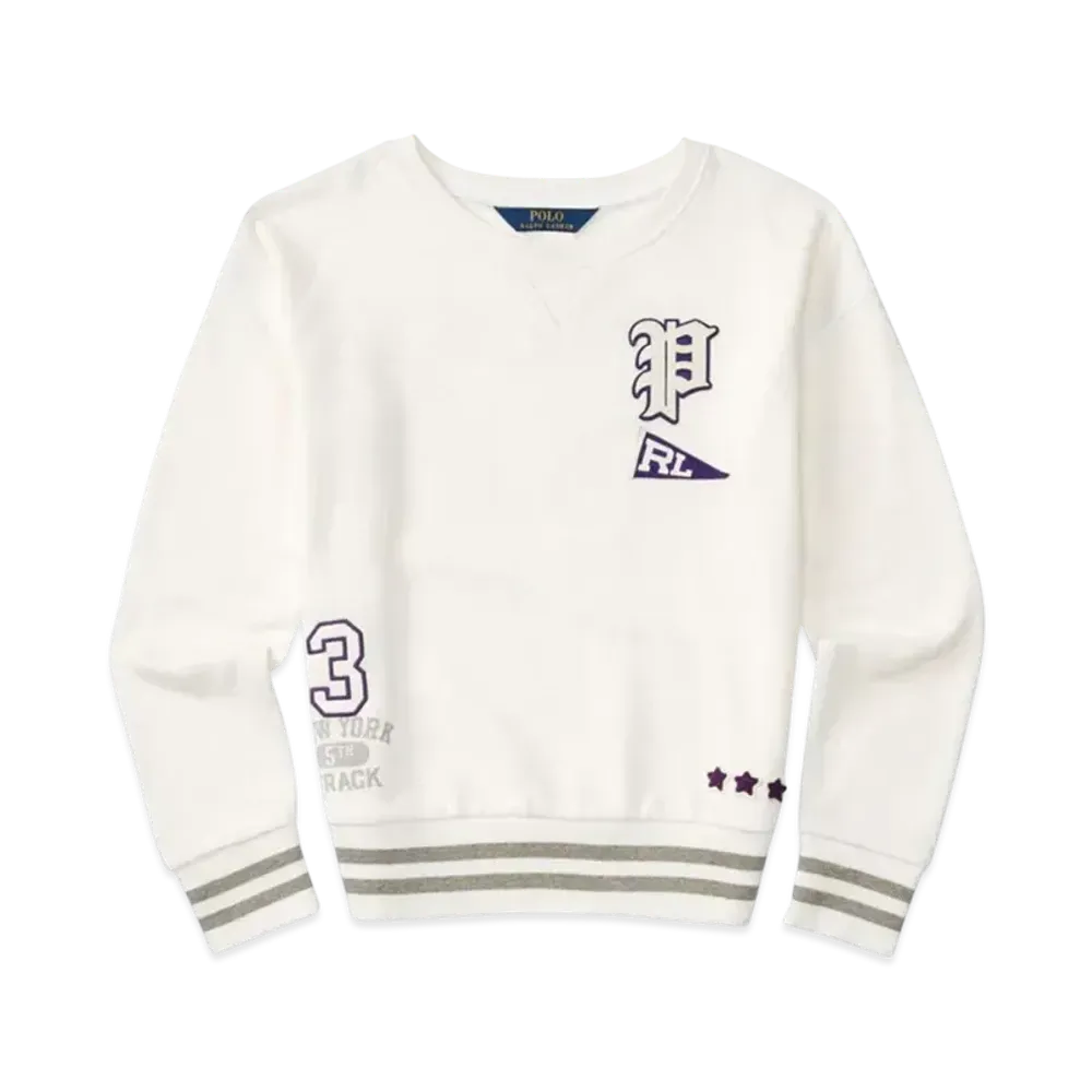 Polo Ralph Lauren Kids Fleece Long-Sleeve Pullover "Cream"