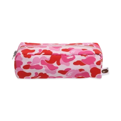 A BATHING APE Abc Camo Flight Pouch "Pink"