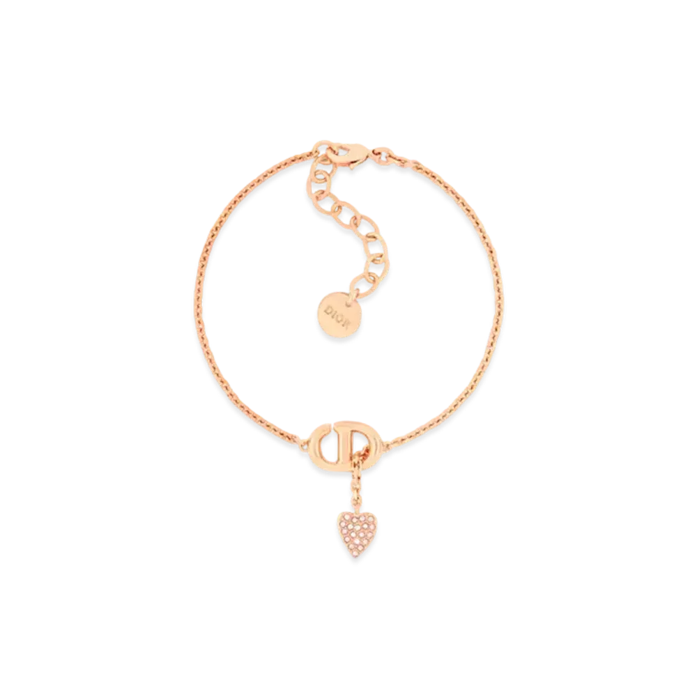 Dior CD Navy Bracelet Metal and Crystals "Pink"