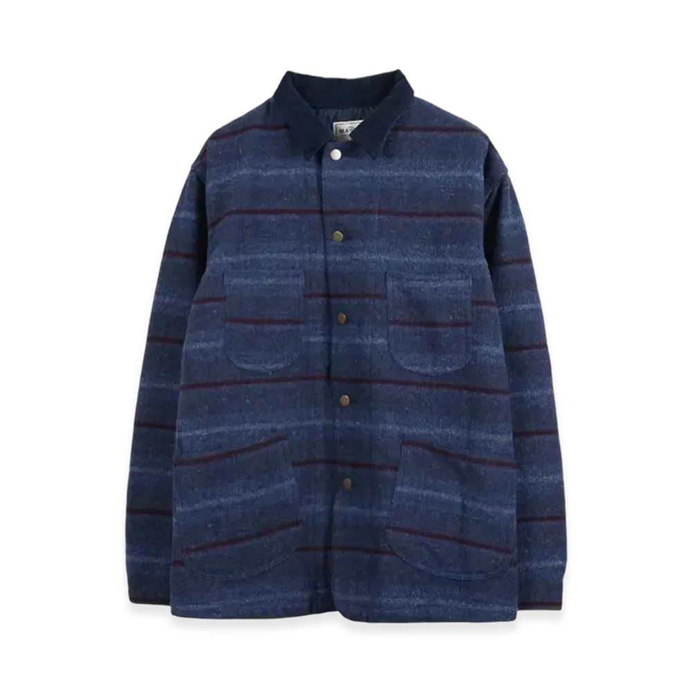 MASSES x Maison MIHARA YASUHIRO Wool Blanket Coverall "Navy"