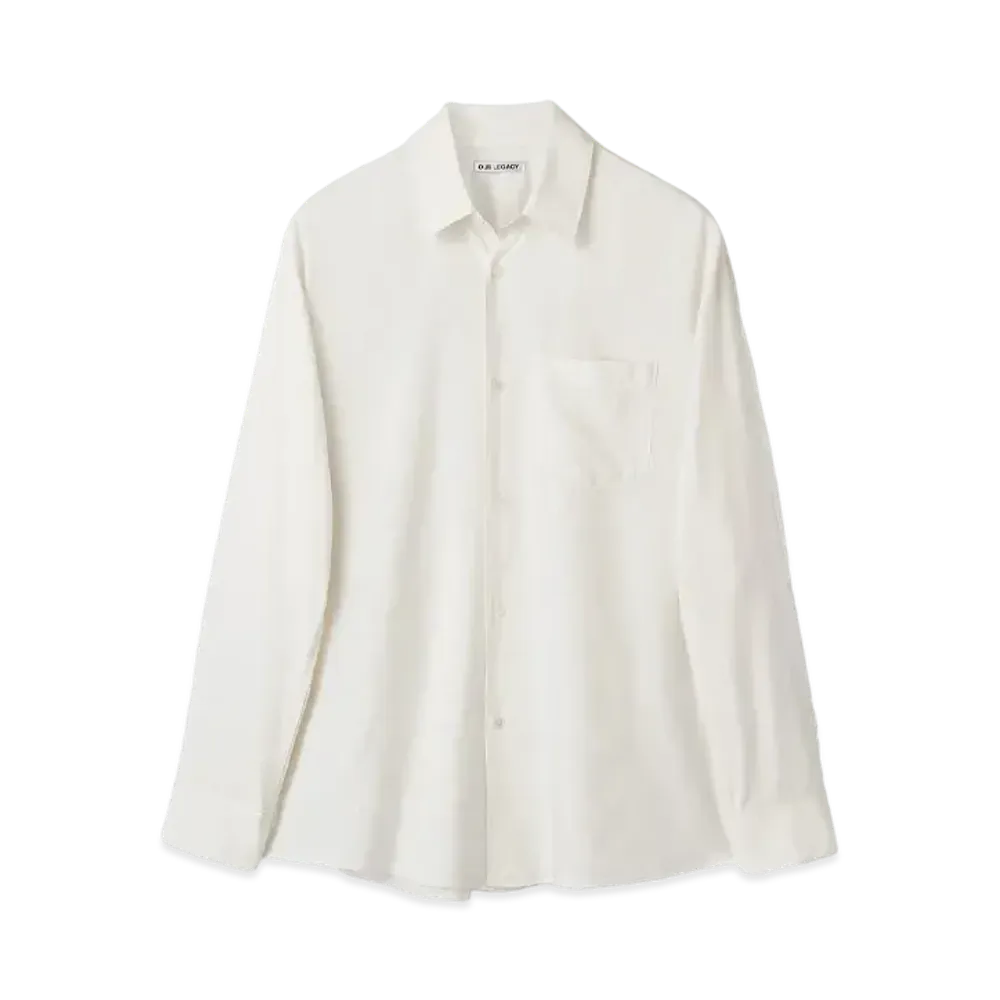 OUR LEGACY Initial Shirt Fine Silk "Off White"
