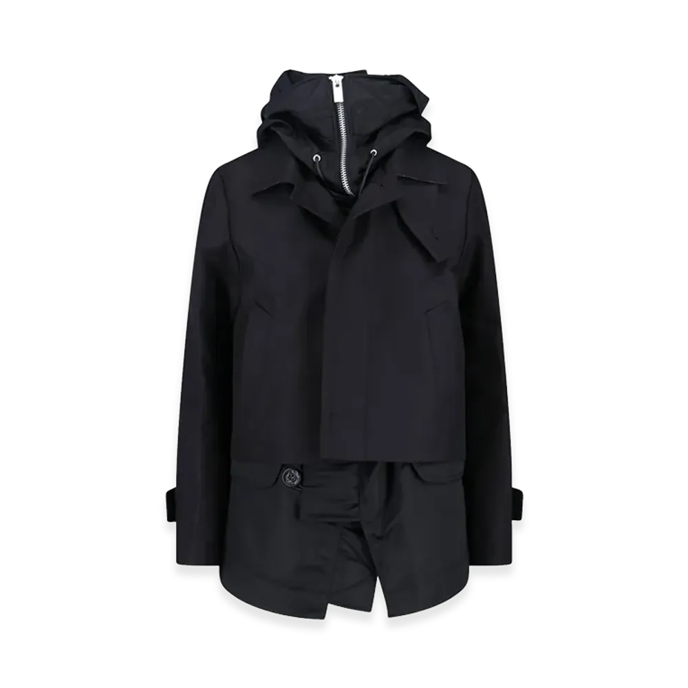 sacai Women's Cotton Blend Jacket "Black"