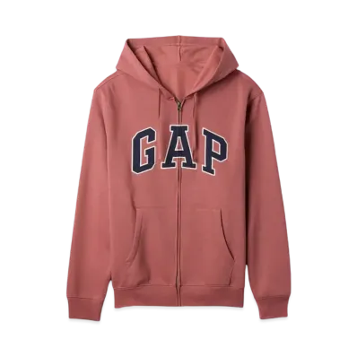GAP Relax Gap Logo Zip Up Parka "Wash Red"