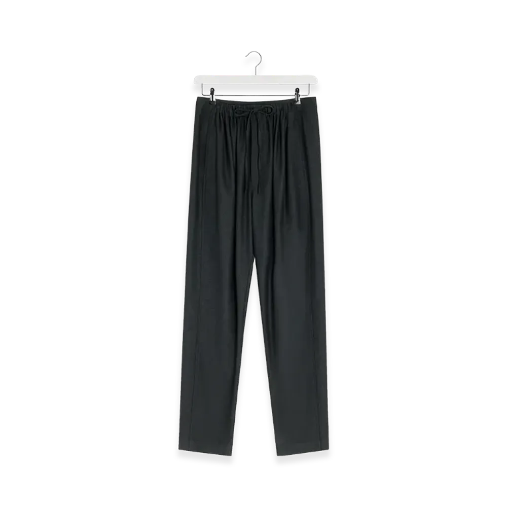 LEMAIRE Women's Drawstring Pants "Anthracite Grey"