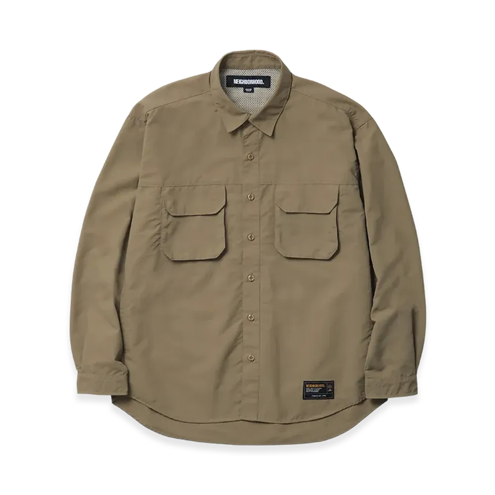 NEIGHBORHOOD Ventilation Field Shirt LS "Beige"