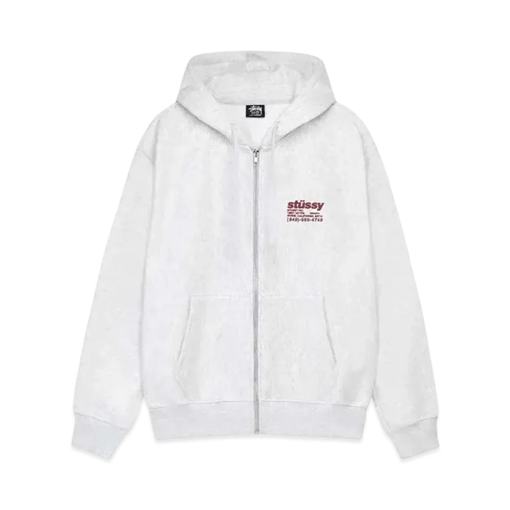 Stussy DNA Zip Hoodie "Ash Heather" (FA24)