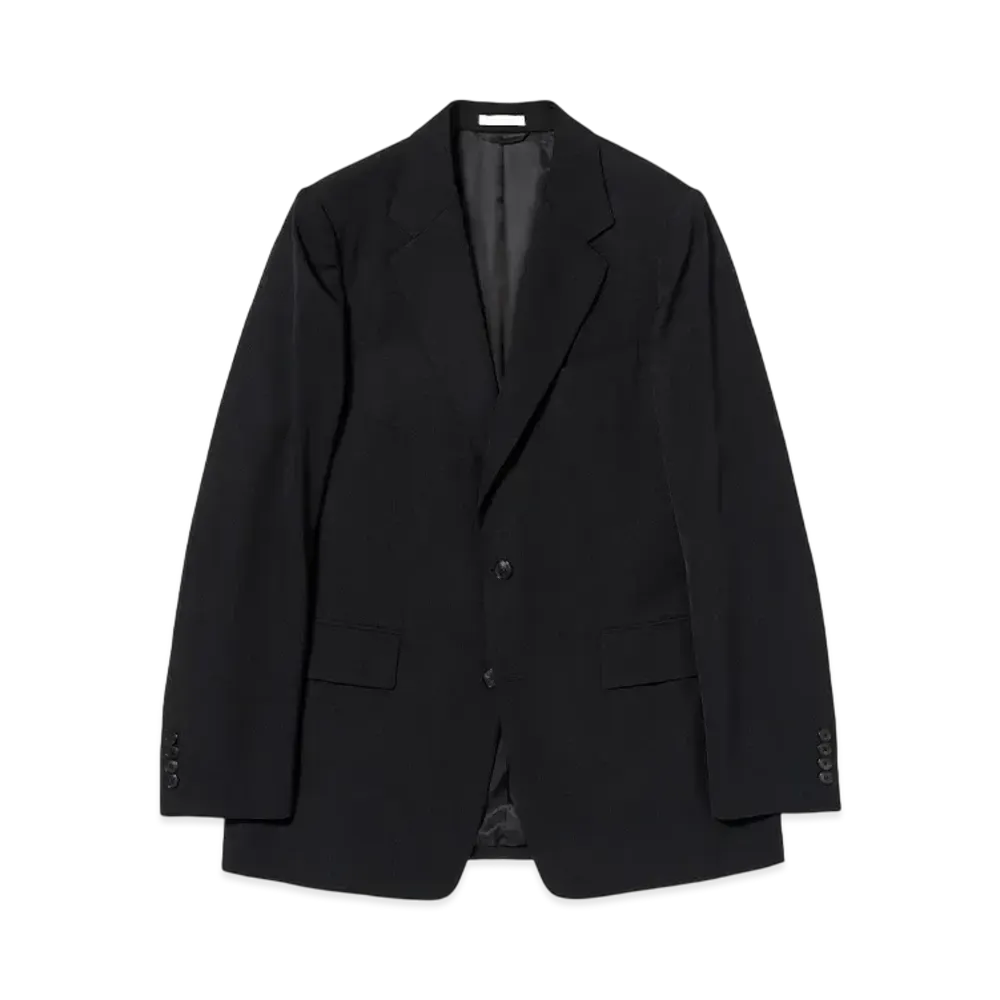 AURALEE Light Wool Max Gabardine Jacket "Top Black"