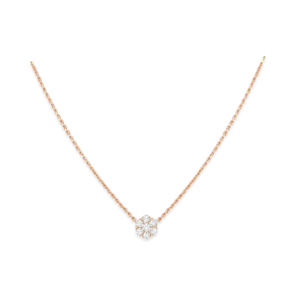 Van Cleef & Arpels Fleurette pendant "18K Rose gold/Diamond"