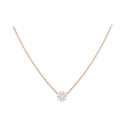 Van Cleef & Arpels Fleurette pendant "18K Rose gold/Diamond"