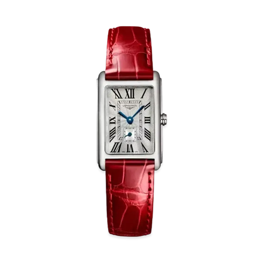 Longines Dolcevita 20.80 x 32.00 mm "Silver Franke/Stainless Steel/Red" L5.255.4.71.5