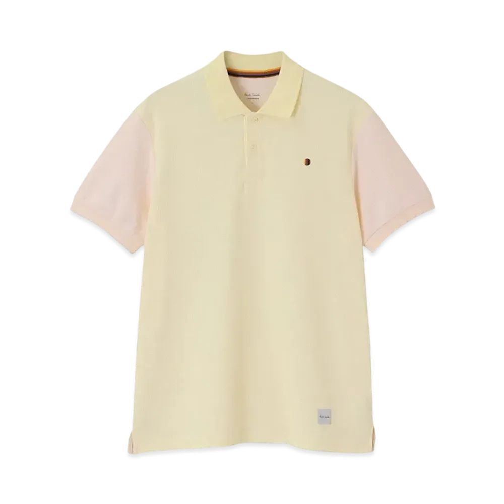 Paul Smith Traveler Bicolor Polo Shirt "Yellow"