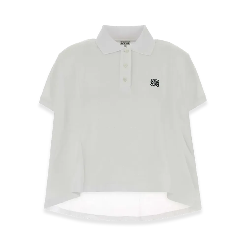 LOEWE Women's Piquet Polo Shirt "White"