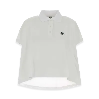 LOEWE Women's Piquet Polo Shirt "White"