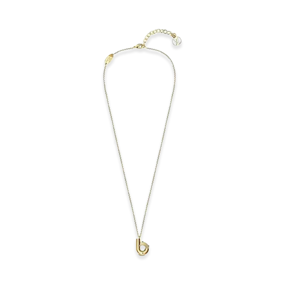 Louis Vuitton LV & Me Necklace Letter B "Gold"