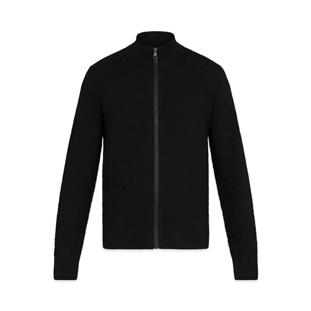 Louis Vuitton Damier Signature Zip-Through Cardigan "Noir"