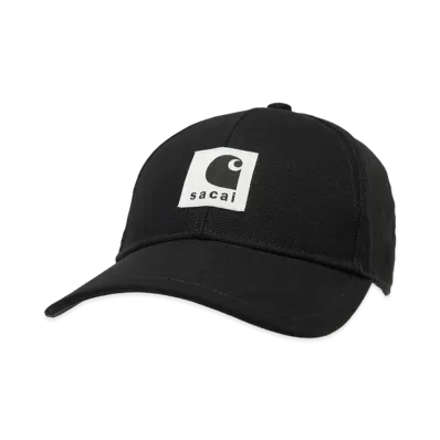 sacai x Carhartt WIP Duck Cap "Black"