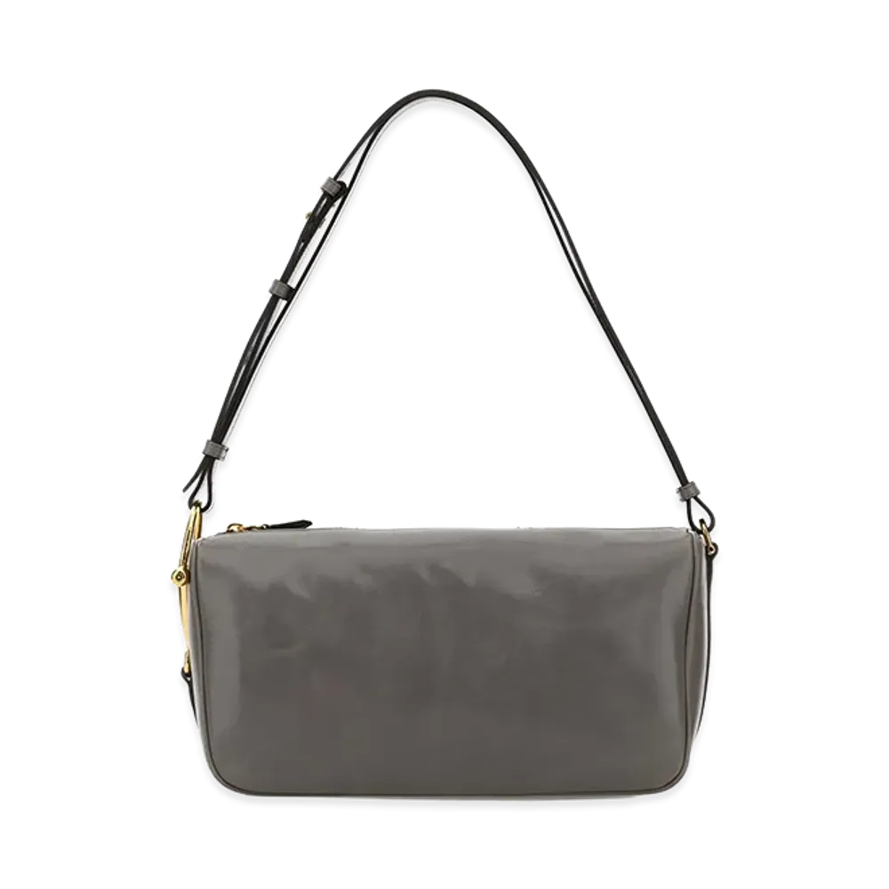 GUCCI Women's Leather Shoulder Bag "Silver"