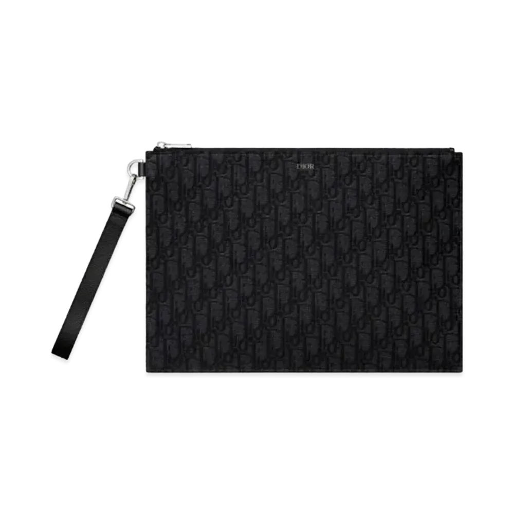 Dior A4 Pouch Dior Oblique Jacquard "Black"