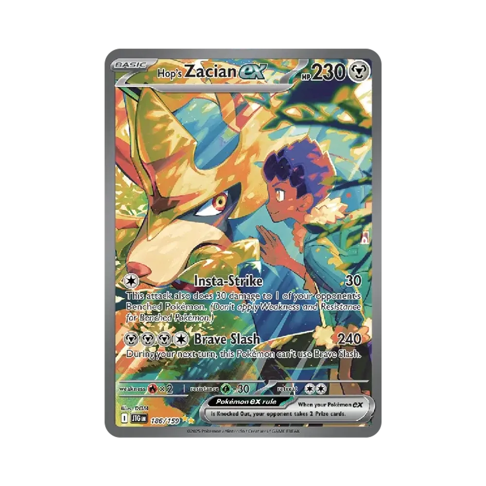 ホップのザシアンex SIR [JTG EN 186/159]【英語版】(スカーレット&バイオレット「ジャーニートゥゲザー」)