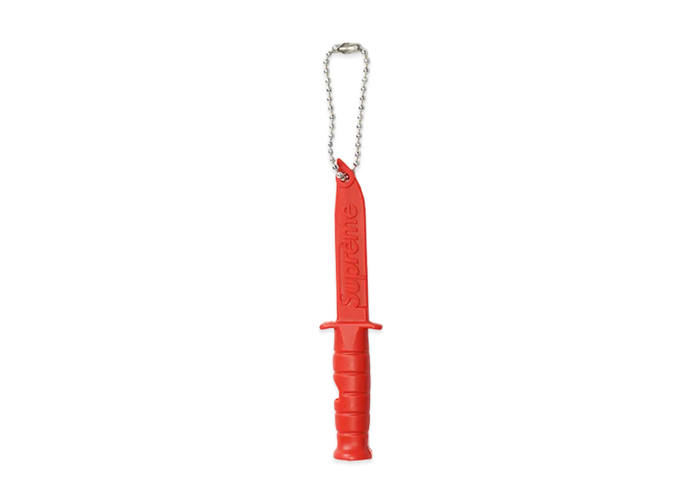 Supreme x Ka-Bar Emergency Whistle Keychain "Red"