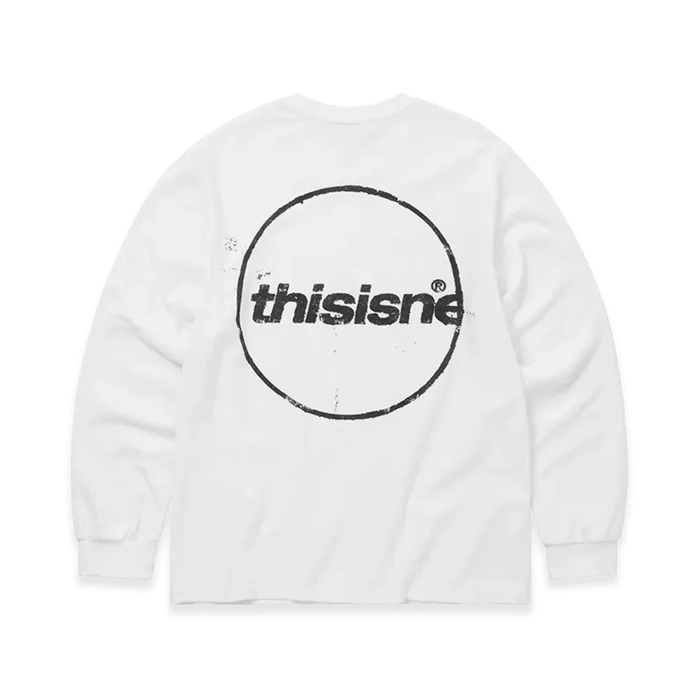 thisisneverthat C-Logo Wale L/S Tee "White"